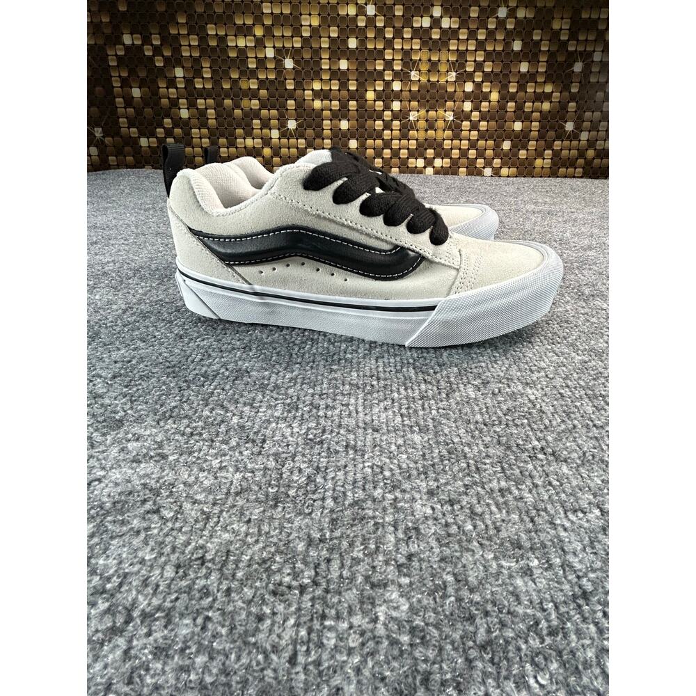 Vans Knu Skool Suede White Black Youth Shoes Size 4.5Y 6W - Picture 8 of 10